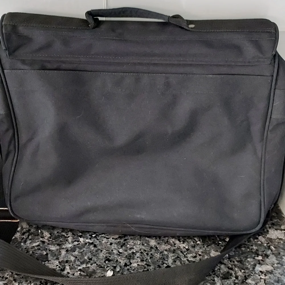 West Trail Carry On Luggage Travel Bag Laptop Briefcase Black Softside Canvas